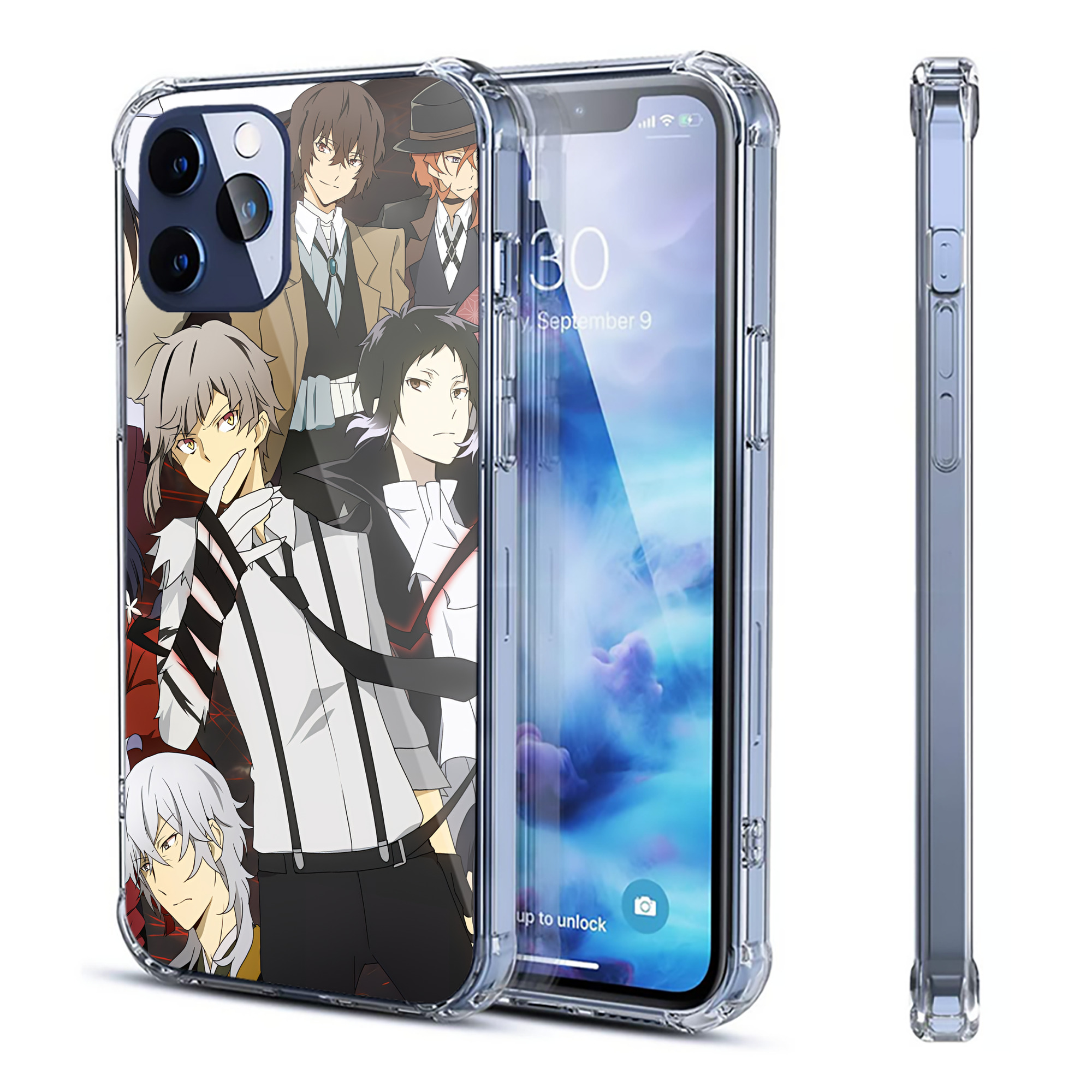 （画像用） 文豪ストレイドッグス Bungo Stray Dogs 【iPhone 12シリーズ対応】透明スマホケース（クリアソフトケース）